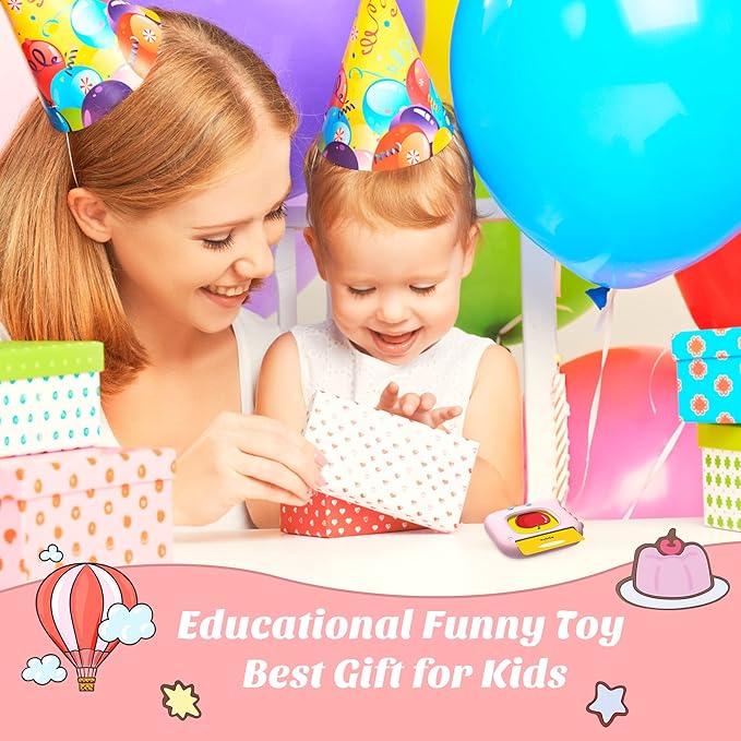 Talking Flash Cards,Toddler Flash Cards with 384 Sight Words, Montessori Toys,Autism Sensory Toys,Pocket Speech Therapy Toys,Learning Educational Toys Gifts for Age 1 2 3 4 5 Years Old Boys and Girls