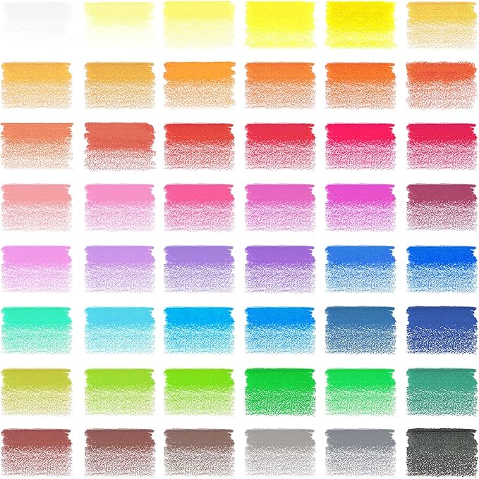 ARTEZA 48 Colored Pencils for Kids, Vibrant Colors, Triangular, Pre-Sharpened Kids Coloring Pencils for Drawing