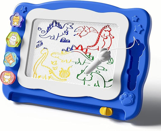 Large Magnetic Drawing Board for Toddlers, Magnetic Doodle Board for Kids, Etch A Sketch Magnet Erasable Writing Pad, Preschool Education Travel Toys for Kids Boys Girls Age 3 4 5 6 7 8 Years Old