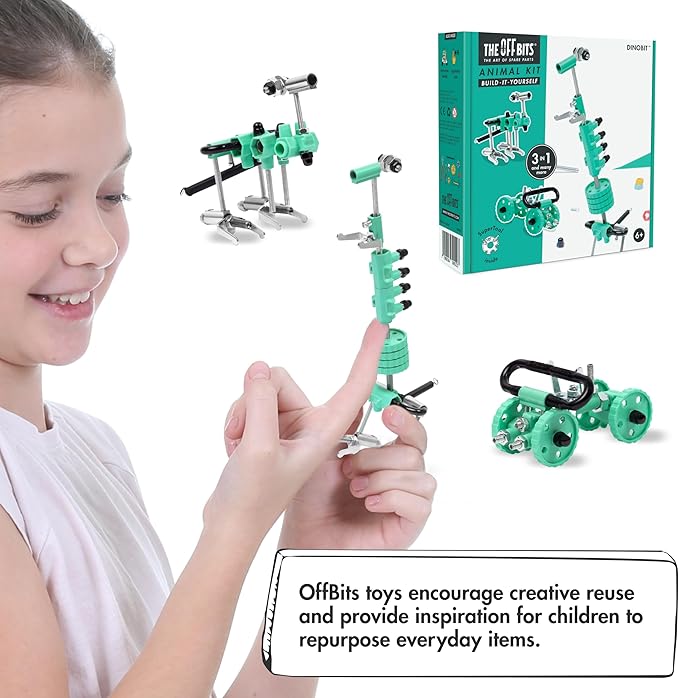Dino Erector Set, Educational Build Your Own Robot Toy for Kids Ages 6 7 8 9+ Year Old Boys and Girls, Stem Building Toys Engineering Kit, Construction Toys Steam Gifts for Kids