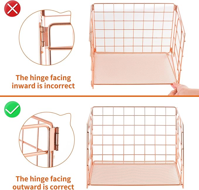 Lavatino 4-Tier Desk Paper Letter Tray Organizer for Desk Accessories & Workspace Organizers with Drawer and 2 Pen Holder for Home, School, Office Supplies Storage (Rose Gold)