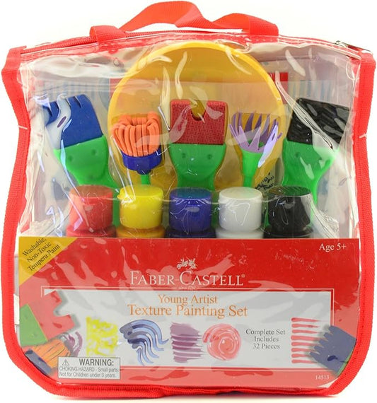 Faber-Castell Young Artist Texture Painting - Painting Set for Kids Ages 5+, Toddler Art Supplies (Packaging May Vary)