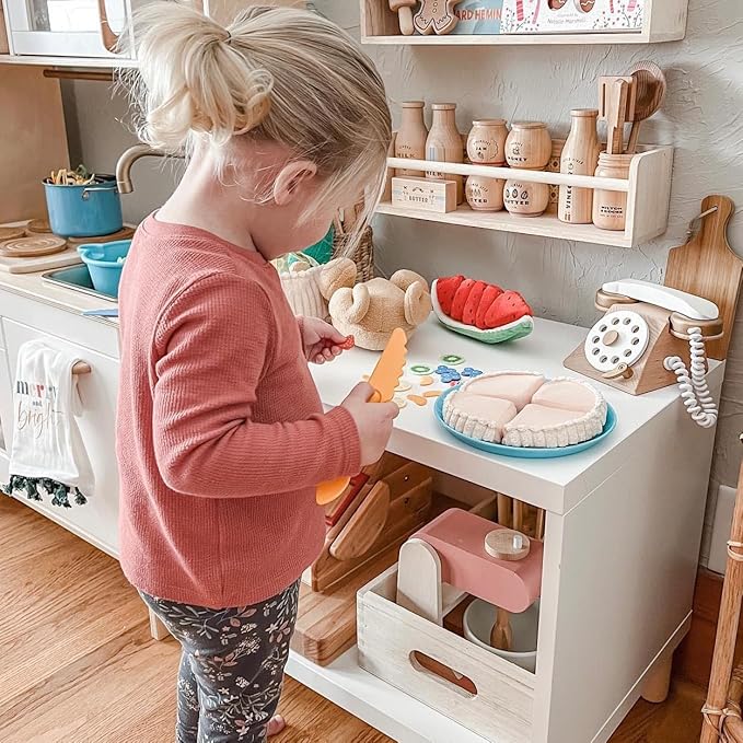 HABA Roast Chicken Soft Play Food, Pretend Play Toys for Kids Kitchen, 5-Piece Food Toys Set from Quality Fabric with Detachable Sections, Ages 3+