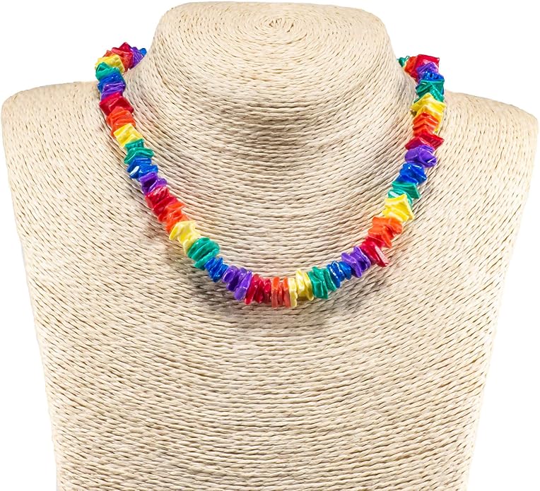 BlueRica Puka Shell Chips Necklace & Anklet Set (Multi)
