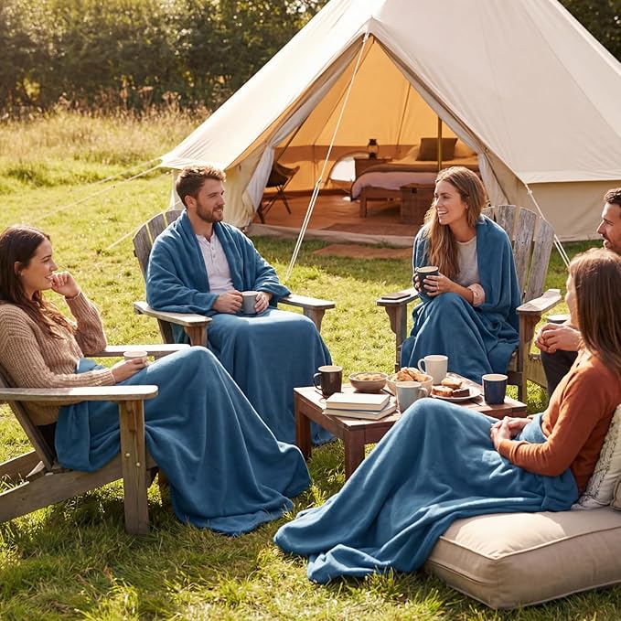 Kinlop Fleece Blanket Bulk 60 x 50 Inch Soft Lightweight Fleece Cozy Blanket Warm Throw Plush Pet Throw for Bed Couch Sofa Home Office Wedding Gifts Travel Camping(Dark Blue,40 Packs)