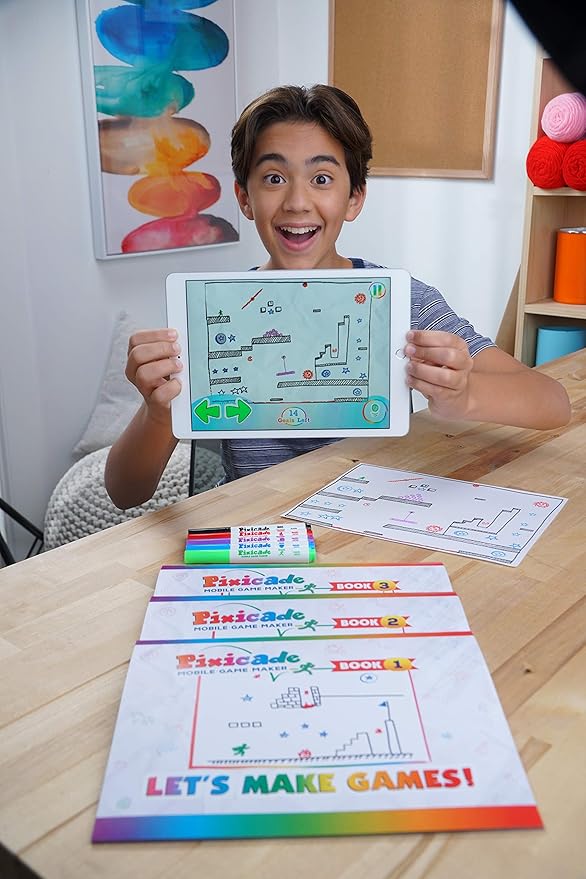 Transform Creative Drawings to Animated Playable Kids Games On Your Mobile Device - Build Your Own Video Game - Gifts for 10 Year Old Girl, Boys - Award Winning STEM Toys for Ages 6-12+