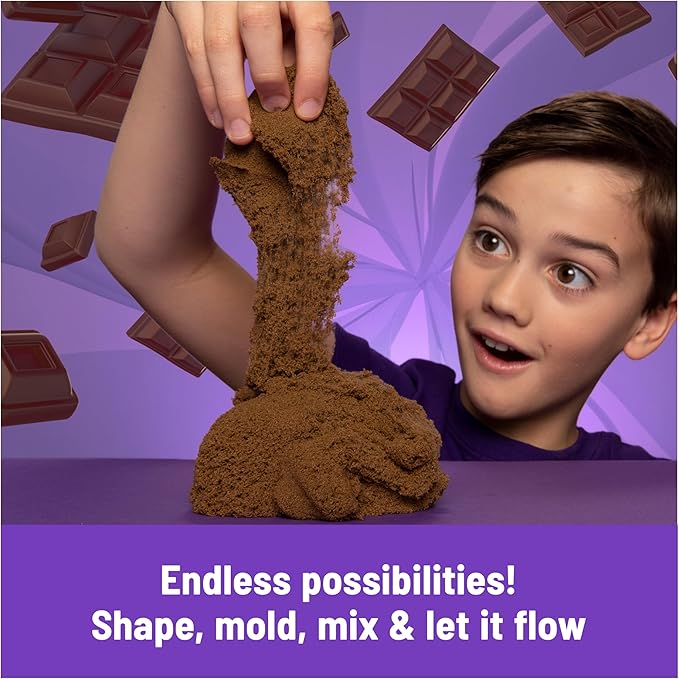 Kinetic Sand, Ice Cream Scents 3-Pack with 2lbs Scented Play Sand (Strawberry, Chocolate & Vanilla), Sensory Toys for Kids Ages 3 and up