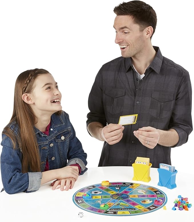 Hasbro Gaming Trivial Pursuit Game Family Edition Board Game | Family Trivia Games for Adults & Kids | 2+ Players | Easter Gifts for Boys & Girls | Ages 8+ (Amazon Exclusive)