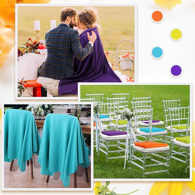 Kinlop Fleece Blanket Bulk 60 x 50 Inch Soft Lightweight Fleece Cozy Blanket Warm Throw Plush Pet Throw for Bed Couch Sofa Home Office Wedding Gifts Travel Camping(Bright Color,40 Packs)