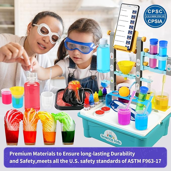 BATURU Science Kits for Kids 4-5-6-7-8-12- 270+ Science Experiments with Table & Smartphone Stand - Kids Science Kits Birthday Gift Ideas for Boys & Girls