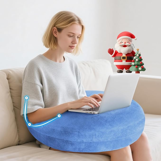 Gaming Pillow Arm Support Pillow for Bed & Sofa: Ergonomic U-Shaped Lap Pillow with Elbow Rest for Adults & Kids - Reduces Arm Pain & Fatigue During Gaming, Reading, Working & Crocheting