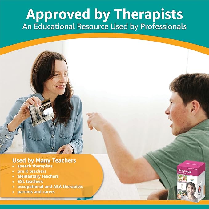 Language Flash Cards Set: Feelings and Emotions, Prepositions, Verbs, Categories & Go Togethers | Vocabulary Builder | Speech Therapy Materials | Autism Learning Materials | ESL Teaching Materials