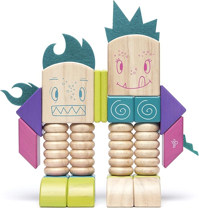 Tegu Beans & Tumtum Magnetic Wooden Block Set