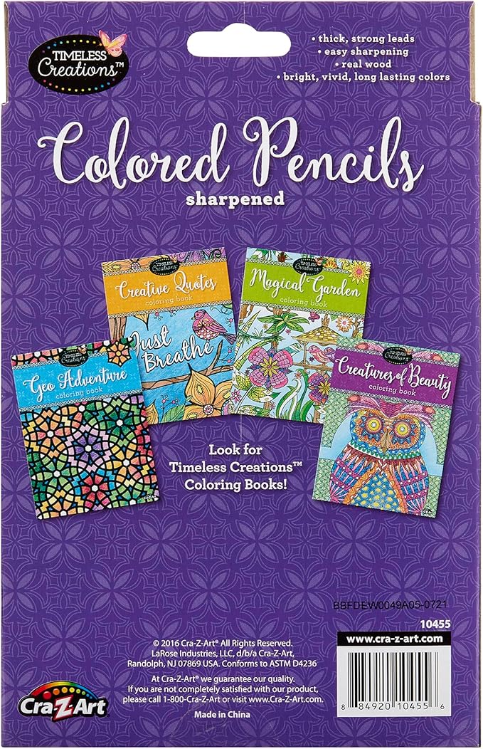 Cra-Z-art Timeless Creations Adult Coloring: 36ct Colored Pencils (10455-24)