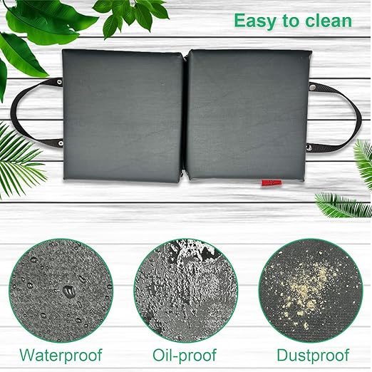 Extra Thick Soft Kneeling Pad for Men and Women, Waterproof Gardening Pads with Memory Foam, Yoga or Exercise Cleaning Knee Cushion, Collapsible Kneeling Mat Non-Slip Bottom Lightweight, Garden Gifts