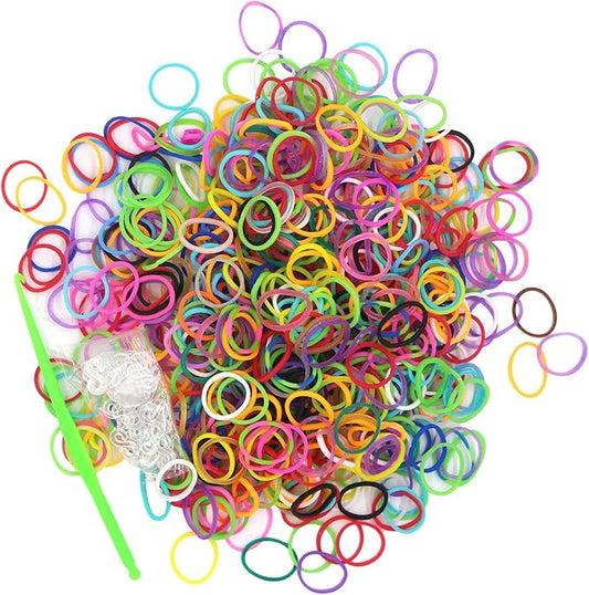 3000PCS Loom Rubber Bands Kit with 75 Clips,5 Hooks, Premium Bracelet Making Kit for Kids Weaving DIY Crafting Gift(Mix 1)