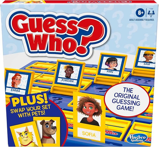 Hasbro Gaming Guess Who? People & Pets Board Game Edition | The Original Guessing Game | Easter Gifts for Girls & Boys | Ages 6+ (Amazon Exclusive)