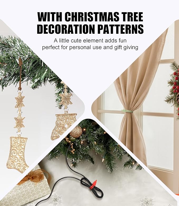 Nearockle 24Pcs Silicone Cable Ties Cord Organizer, 4.5" Reusable Cute Christmas Ties for Bundling Electrical Wire in Home, Office, School, Travel Essentials (Multicolor)