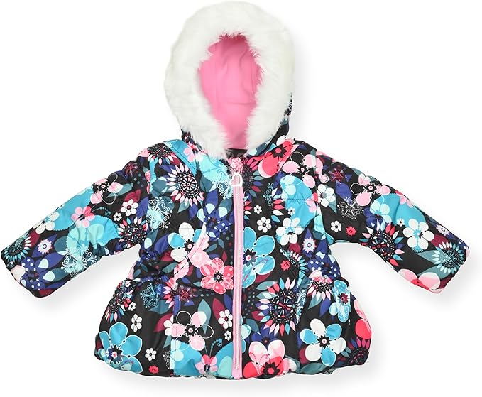 Arctic Quest Little Girls Bib Snow Pants and Ski Jacket Water-Resistant Snowsuit For Kids Winter Jacket For Girls