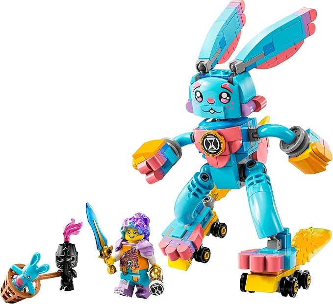 LEGO 71453 DREAMZzz Izzie and Bunchu The Rabbit, Building Figure with Rollers, 2 Construction for Imaginative Game Based on TV Series, Animal Toys for Children, Boys, Girls from 7 Years Old