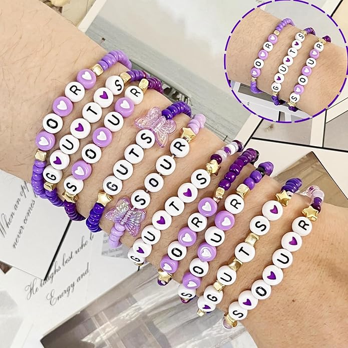 Handmade Stretch Friendship Bracelets for Teen Girls Singer Inspired Merch Outfits Decoration Girls Birthday Gifts Clay Beaded Friendship Bracelets Bulk for Music Fans