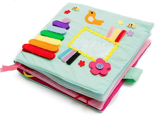 Play with Quiet Book, Montessori Toy Book, Creative and Basic Skill, Educational Toy, Toddler Activity Book, Busy Book, Toy Book