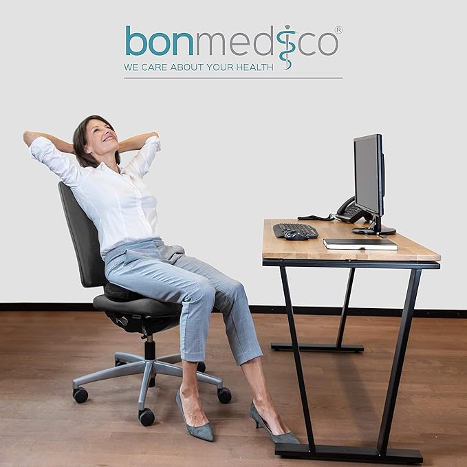 Orthopedic Donut Seat Cushion - Standard, 16 x 13 Inch, Memory Foam Gel Office Chair Cushion for Hemorrhoid, Tailbone, Butt, Coccyx Relief - Support Pillow for Office, Car, Home and Wheelchair