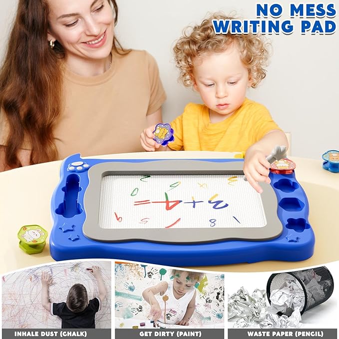 Large Magnetic Drawing Board for Toddlers, Magnetic Doodle Board for Kids, Etch A Sketch Magnet Erasable Writing Pad, Preschool Education Travel Toys for Kids Boys Girls Age 3 4 5 6 7 8 Years Old