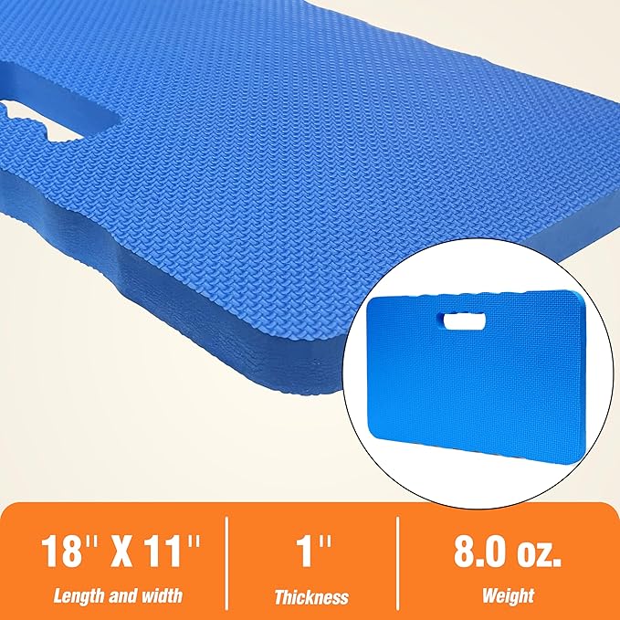 Gardzen 3-Pack Garden Kneeling Pad - For Gardening, Baby Bath, Yoga, Pilates, Exercise, Blue