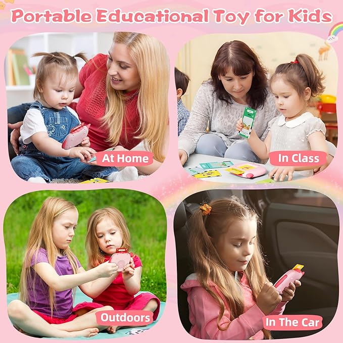 Talking Flash Cards Toddler Toys, 336 Words Speech Therapy Autism Interative Learning Toy, 220 Dolch Sight Words Pre-K to Grade 3/Feelings/Time/Songs Montessori Educational Toys Gifts for Kids Age 3-6