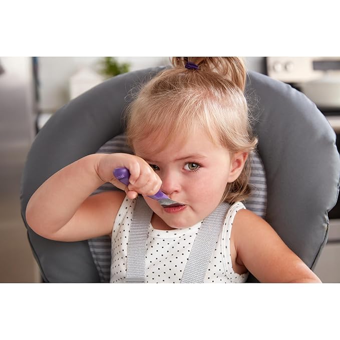 NUK Kiddy Cutlery Forks, Durable Stainless Steel, BPA & Latex-Free, 18+ Months, Pack of 3