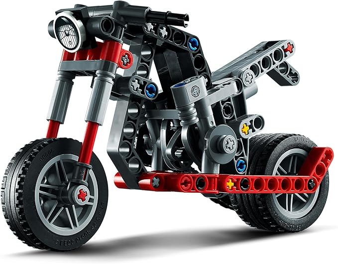 LEGO Technic Motorcycle 42132 Model Building Kit; Give Kids a Treat with This Motorcycle Model; 2-in-1 Toy for Kids Aged 7+ (163 Pieces)