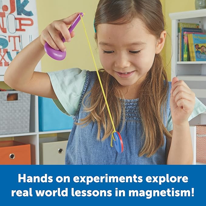 Learning Resources STEM Explorers -Ages 5+, Magnet Movers, Critical Thinking Skills, STEM Certified Toys, Magnets Kids,Magnet Set,Back to School Supplies,39 Pieces