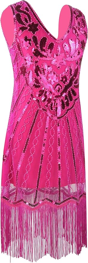 1920's Sequins Flapper Dress Children's Day Gift Party Halloween Costumes for Girls Accessories Set