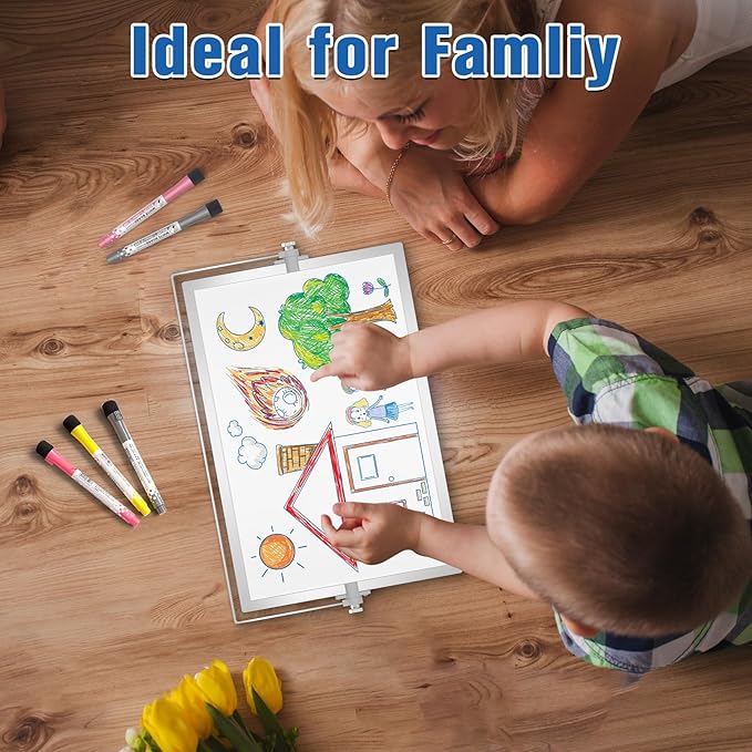 Grtard Small White Board, 12''x 8'' Small Dry Erase Board for Kids, Magnetic Dry Erase Board with Stand, Desktop Whiteboard with Stand, Desk Whiteboard, Double-Sided White Board for Kids, ToDo List