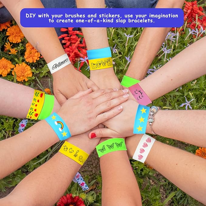 CCINEE 20PCS Silicone Ruler Slap Bracelets, Assorted Ruler Snap Bracelets Colorful Silicone Wristband with Scale for Kids Craft Classroom Prizes Gift Exchange Party Favors