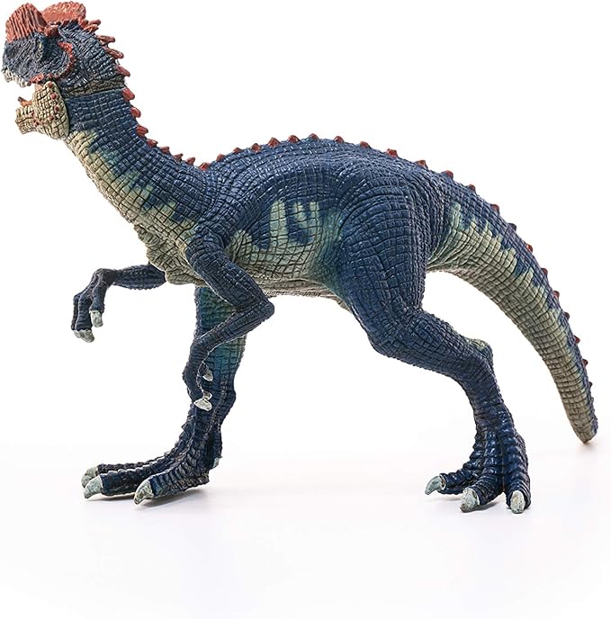 Schleich Dinosaurs, Jurassic Era velociraptor Dinosaur Toys for Boys and Girls, Dilophosaurus Toy Figure, Ages 4+