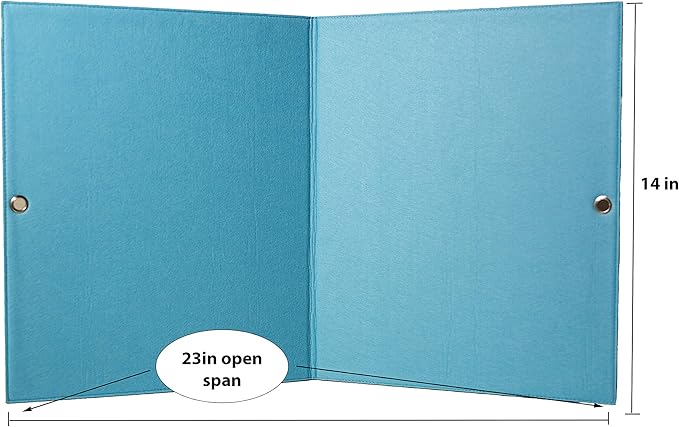 Foldable Felt Flannel Board - Quiet Book | 14 x 23" Freestanding Felt Board for Toddlers and Felt Story Sets | Story Board For Kids Playtime | Use For Preschool Classroom and Homeschooling