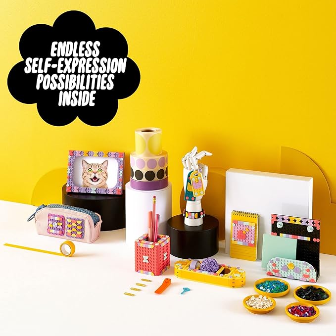 LEGO DOTS Designer Toolkit 10 in 1 Patterns Building Toy 41961 Arts and Craft Set for Creative Kids, Design Patches, Photo Frame, Pencil Holder, and More. 860+ Tiles. Gift Idea for Boys Girls Age 8+