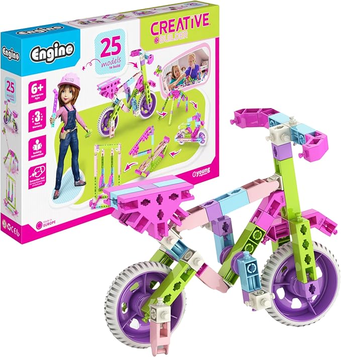 Engino STEM for Girls, Building Toys for Ages 6+, 25 Model Set, Educational Playset, Construction Toys, Gifts for Girls, STEM Projects