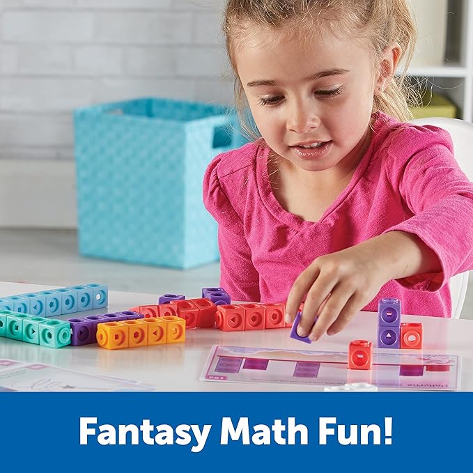 Learning Resources MathLink Cubes Kindergarten Math Activity Set: Fantasticals!
