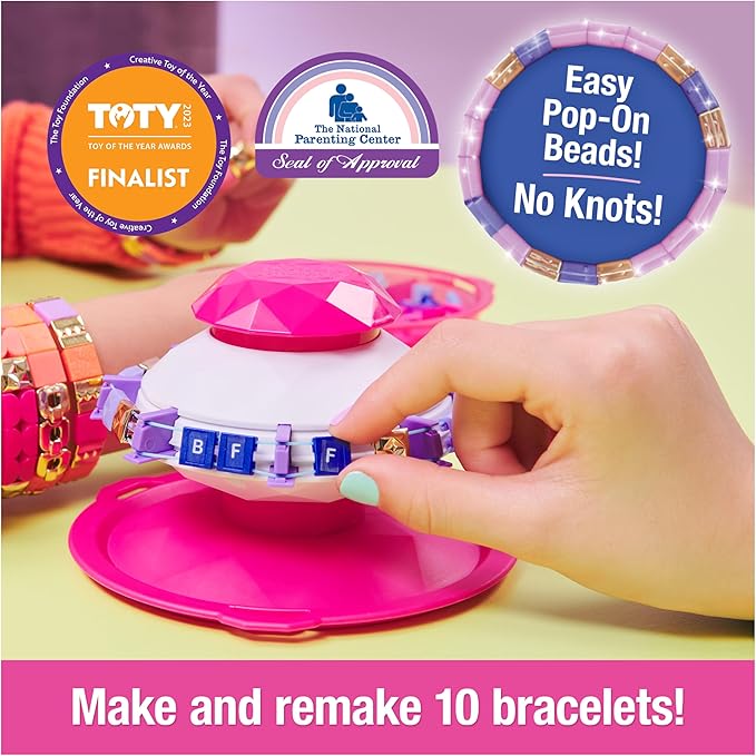 Cool Maker, PopStyle Bracelet Making Kit with 170 Beads, Make & Remake 10 (Packaging May Vary), Arts and Crafts Kids Toys for Girls