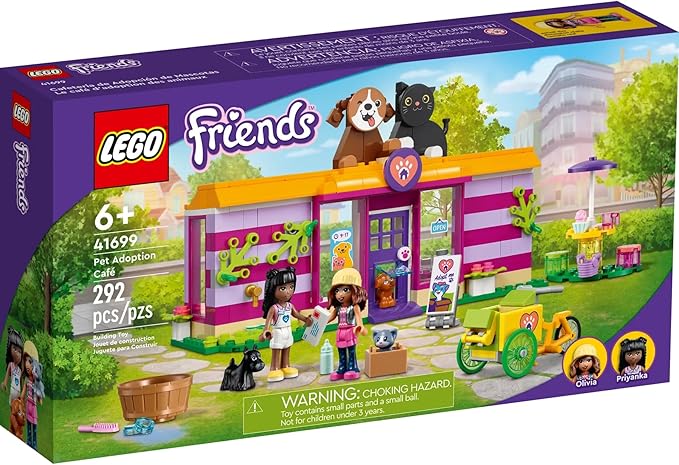 LEGO Friends 41699 Pet Adoption Café(292 Pieces)