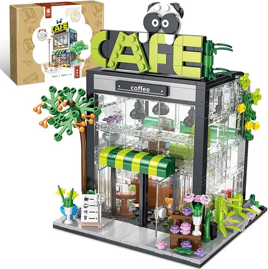 QLT Coffee Shop Building Set, Friends House Create Elegance and Warmth Environment, Nice Gift with Beautiful Gift Box for Girls 6-12 and Building Blocks Lover (589 Pcs)