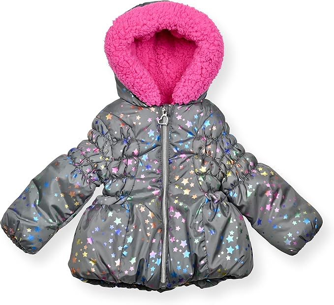 Arctic Quest Little Girls Bib Snow Pants and Ski Jacket Water-Resistant Snowsuit For Kids Winter Jacket For Girls