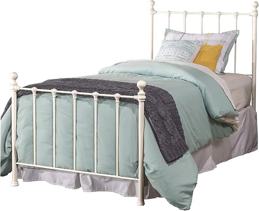 Hillsdale Furniture Molly Bed Set with Rails, White, Twin