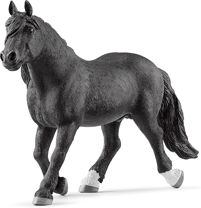 Schleich Farm World Realistic Noriker Stallion Horse Figurine - Highly Detailed and Durable Farm Animal Toy, Fun and Educational Play for Boys and Girls, Gift for Kids Ages 3+