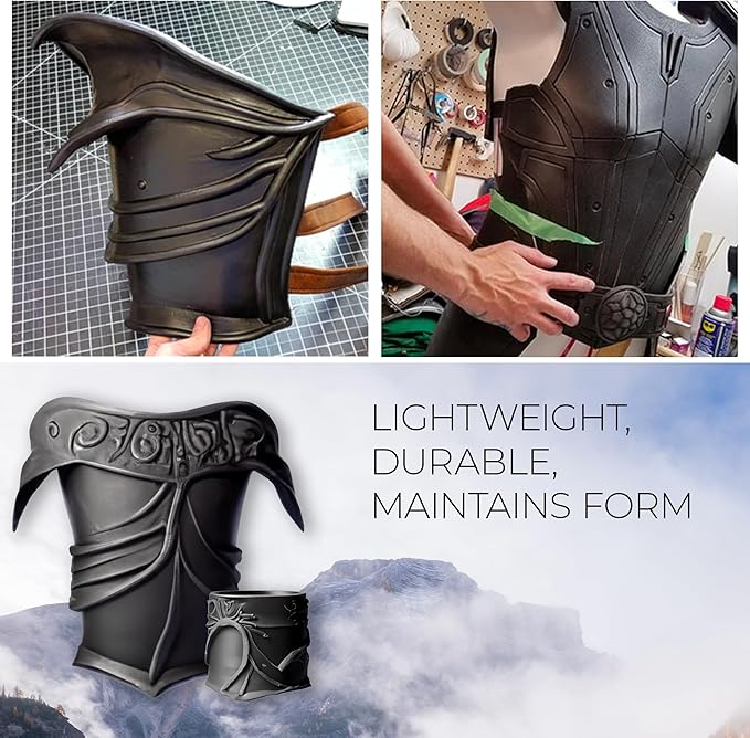 Foam Clay Air Dry Foam Modeling Clay - Cosplay Soft Clay for Slime Add Ins, Molding Clay for Sculpting with Eva Foam - 300 Gram Black Air Dry Clay