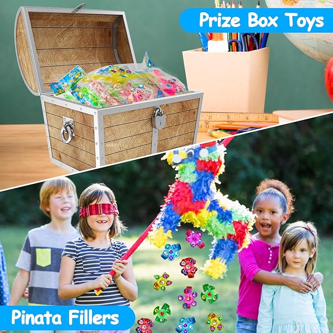 24PCS LED Light Up Fidget Spinner Bracelets Valentine Party Favors Bulk for Kids 4-8 8-12 Glow in Dark Goodie Treat Bag Stuffers Treasure Box Toys Carnival Prizes Birthday Return Gifts for Boys Girls