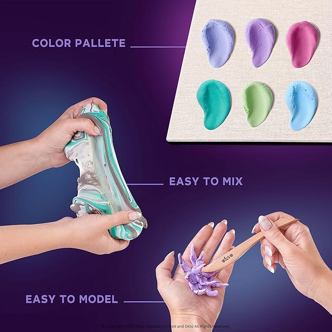 Art Kit Tenderness| Succulents Art Set 3D for Home Wall Decor | Craft Kits for Adults and Teen | Craft Box with Modeling Clay for Succulents | Hobby Kits Succulent DIY Kits